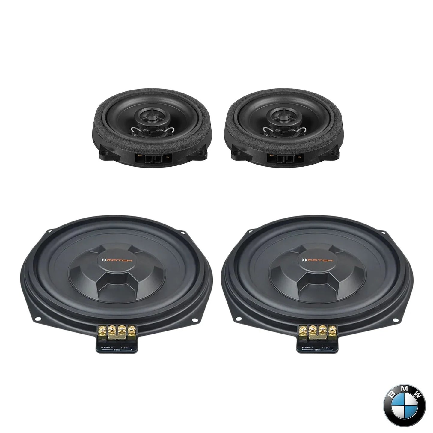 BMW Basic Sound F/G Gen - Front Speaker & Subwoofer Upgrade Package | MATCH UP PnP