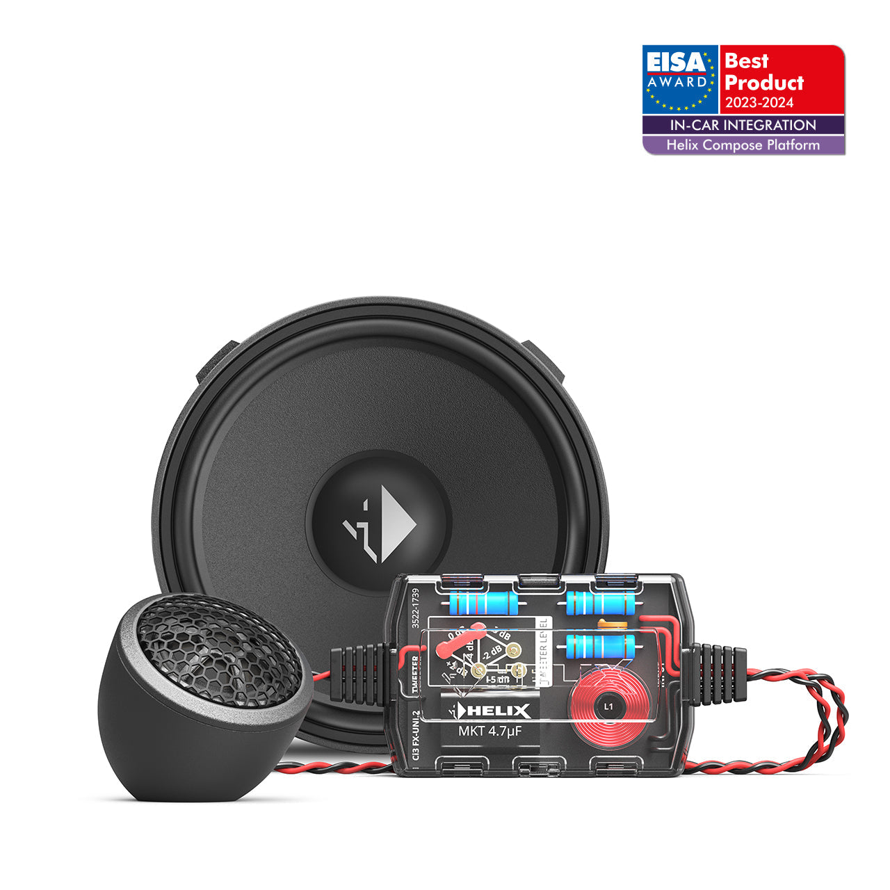 HELIX Ci3 K100.2FM-S3 MK2 - 4" 2-Way Component Speaker Set, FlexMount | 3Ω