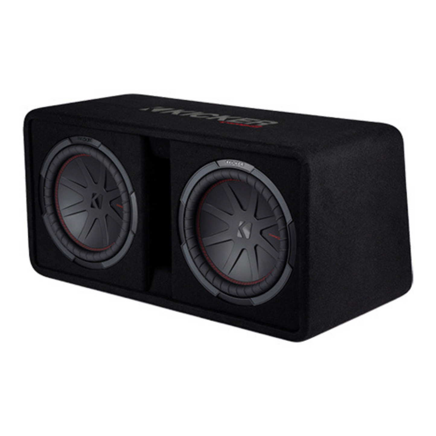 KICKER 48DCWR122 – CompR Dual 12" Subwoofer Enclosure - 1000 RMS 2 Ohm