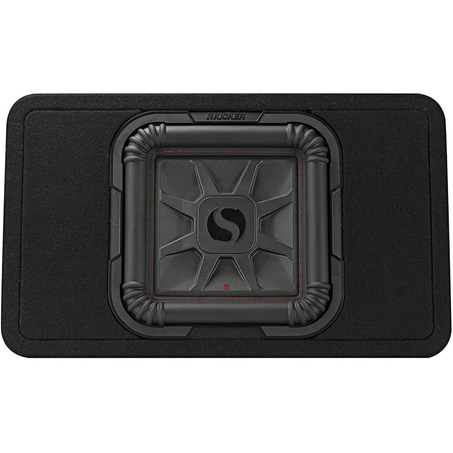 KICKER 46TL7T102 - 10" Sealed Thin Subwoofer Enclosure - 500 RMS 2 Ohm