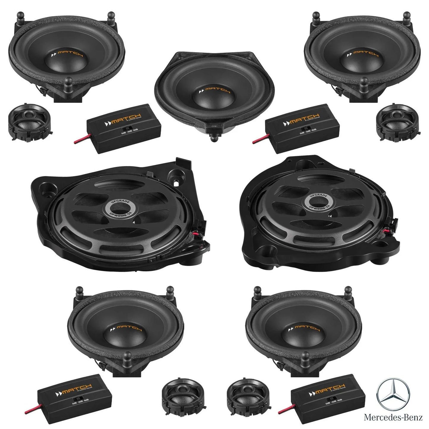 Mercedes E-Class W213 Burmester - Speaker & Subwoofer Upgrade Package | MATCH UP PnP