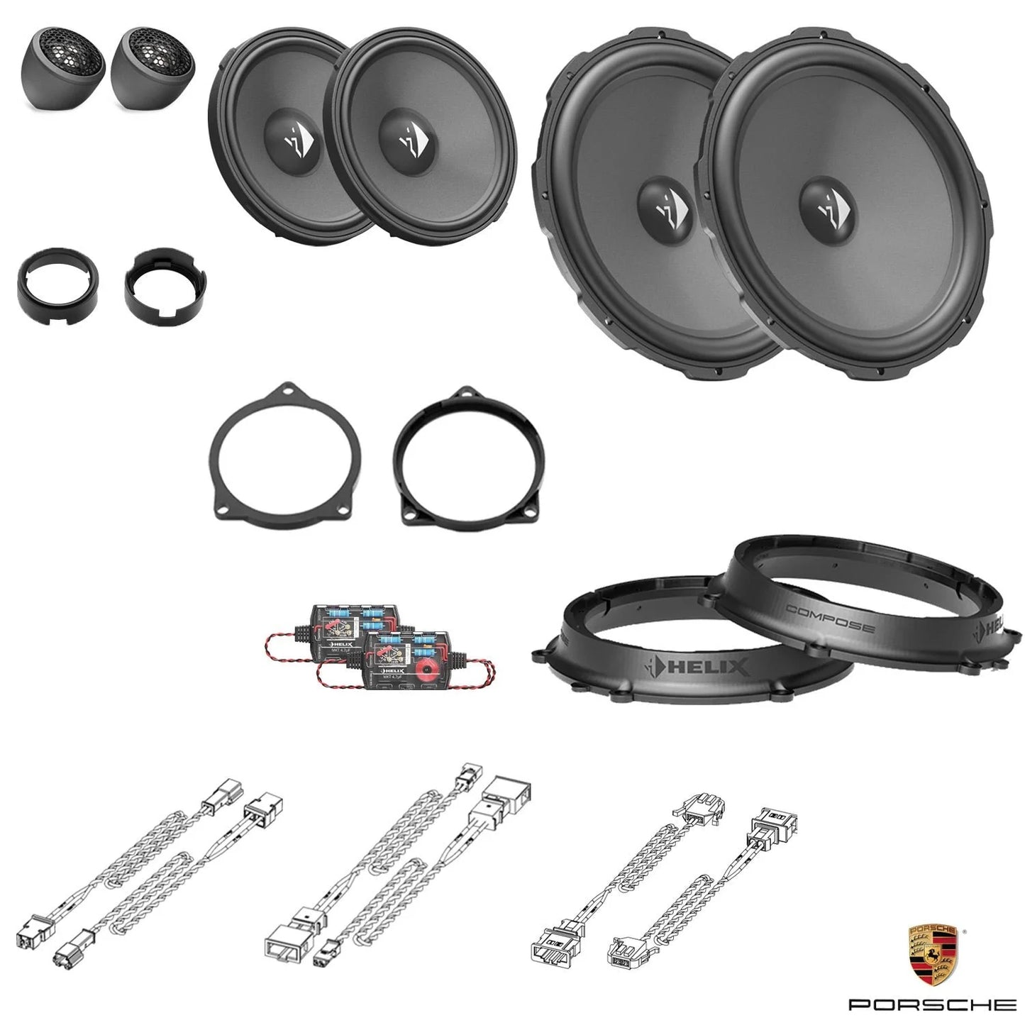 Porsche 911 (991/992) - Front Speaker Upgrade Package | HELIX Ci3