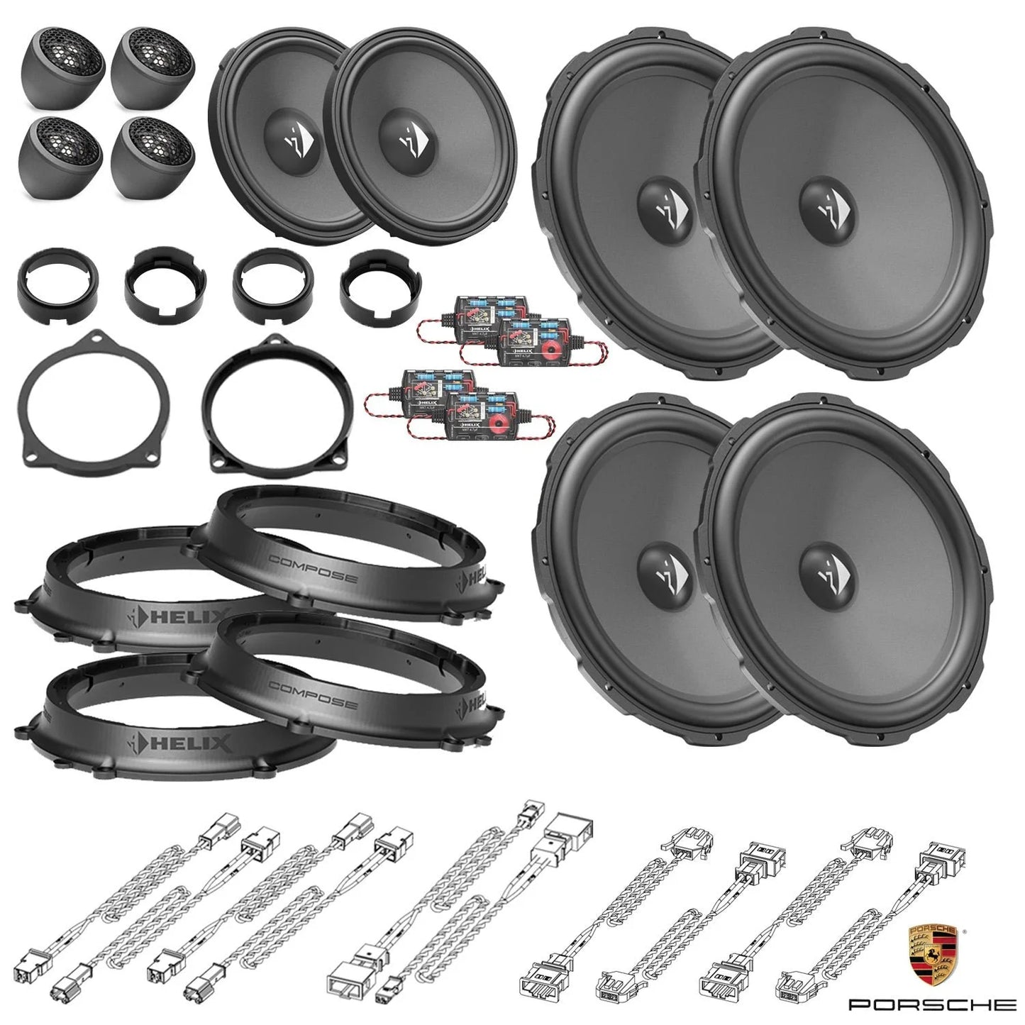 Porsche Cayenne 9YA (536) - Speaker Upgrade Package | HELIX Ci3