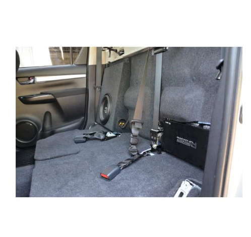 BASSER Toyota Hilux 2015-2023 - 10" Premium Fit-Box Subwoofer MDF Enclosure 15L