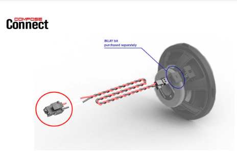 HELIX CWK FX.M-550CC - FlexMount X-over -> Midrange | Wire Kit, 55cm