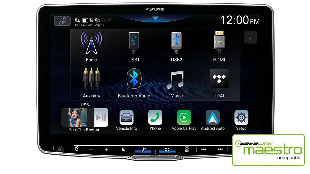ALPINE ILX-F511AI Halo 11" High-Res Audio Receiver with Wireless Apple CarPlay / Wireless Android Auto