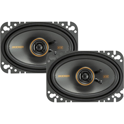 KICKER 51KSC4604- 4x6 2-Way Coaxial Speakers