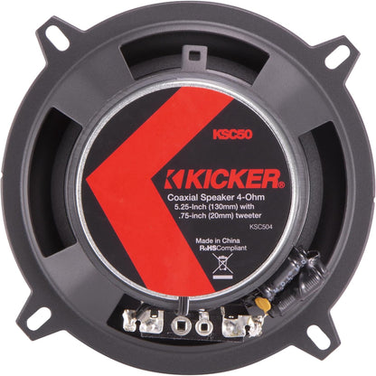 KICKER 51KSC504 - 5.25" 2-Way Coaxial Speakers