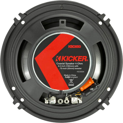 KICKER 51KSC6504 - 6.5" 2-Way Coaxial Speakers