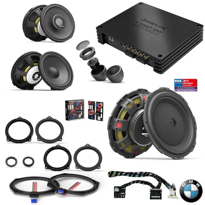 BMW Basic Sound F Gen - Speaker & Subwoofer DSP Amplified Package 2 | HELIX Ci7 / Ci3 / Ci5 (tweeter pods required)