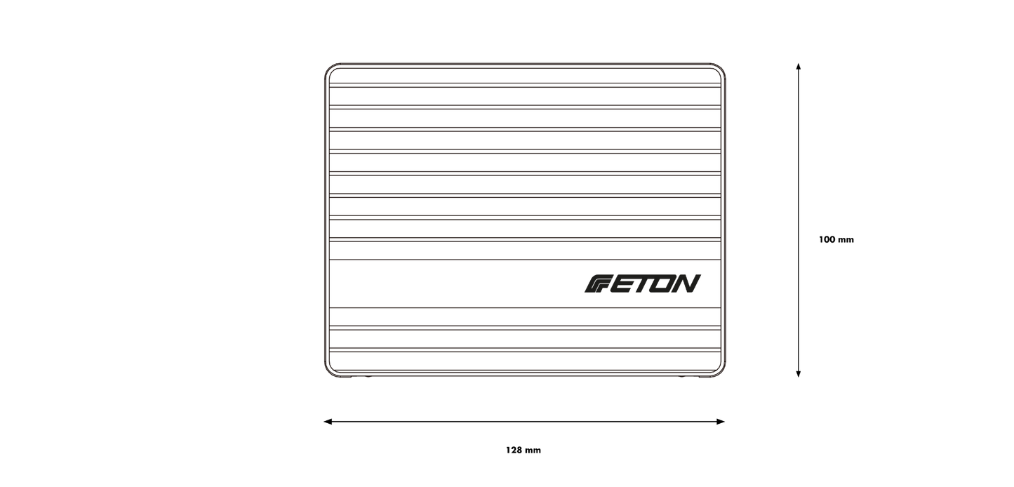 ETON PA1 - Monoblock Class-D Amplifier – 480W RMS Compact Subwoofer Amp