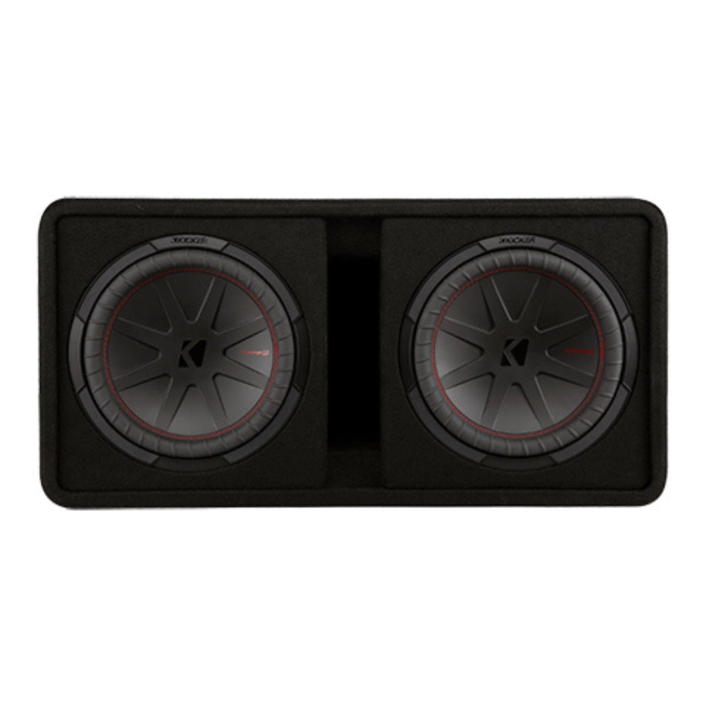 KICKER 48DCWR122 – CompR Dual 12" Subwoofer Enclosure - 1000 RMS 2 Ohm