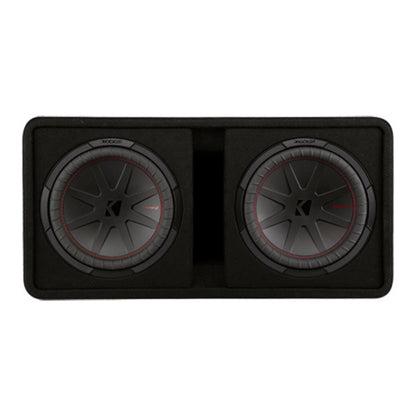 KICKER 48DCWR122 – CompR Dual 12" Subwoofer Enclosure - 1000 RMS 2 Ohm