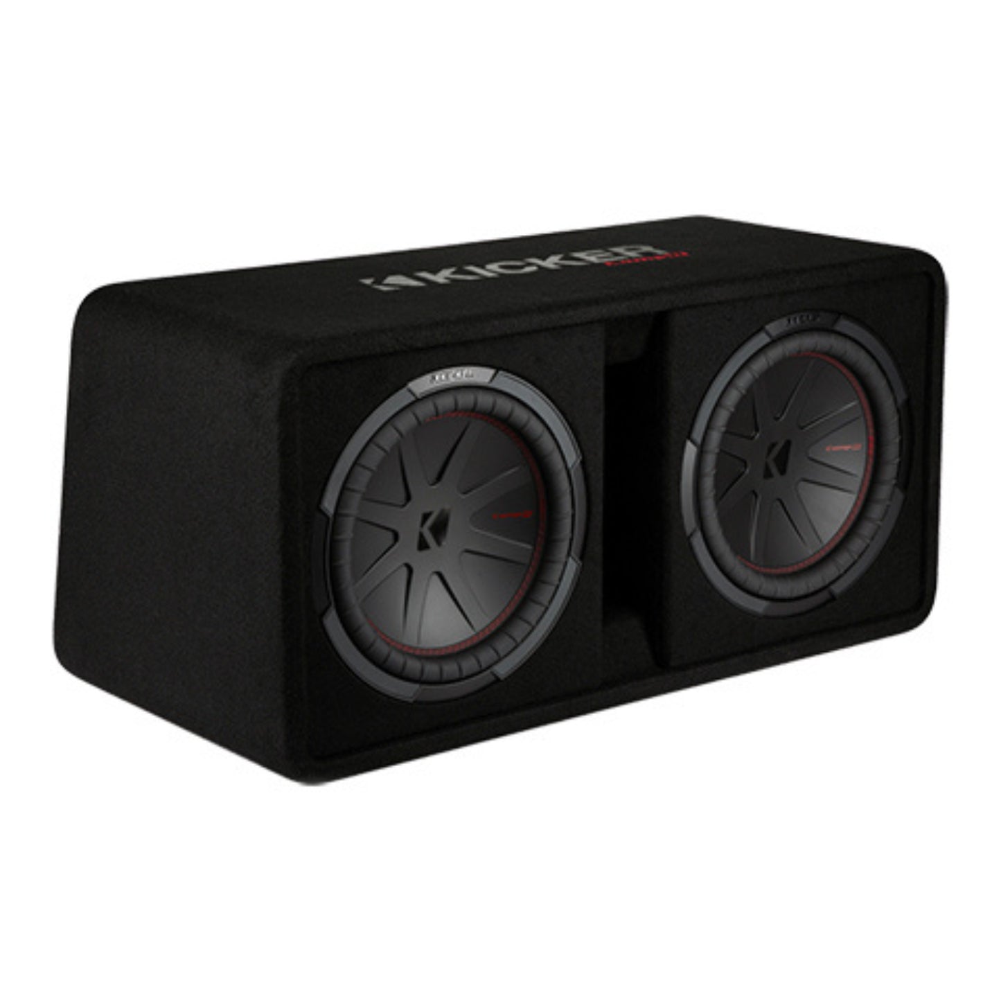 KICKER 48DCWR122 – CompR Dual 12" Subwoofer Enclosure - 1000 RMS 2 Ohm