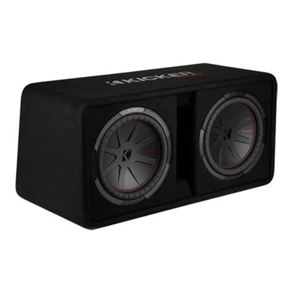 KICKER 48DCWR122 – CompR Dual 12" Subwoofer Enclosure - 1000 RMS 2 Ohm