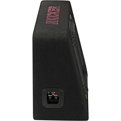 KICKER 46TL7T102 - 10" Sealed Thin Subwoofer Enclosure - 500 RMS 2 Ohm