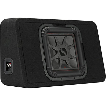 KICKER 46TL7T102 - 10" Sealed Thin Subwoofer Enclosure - 500 RMS 2 Ohm