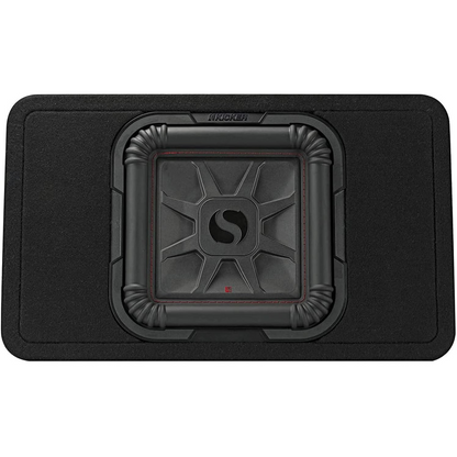 KICKER 46TL7T122 - 12" Sealed Thin Subwoofer Enclosure - 600 RMS @ 2 Ohm