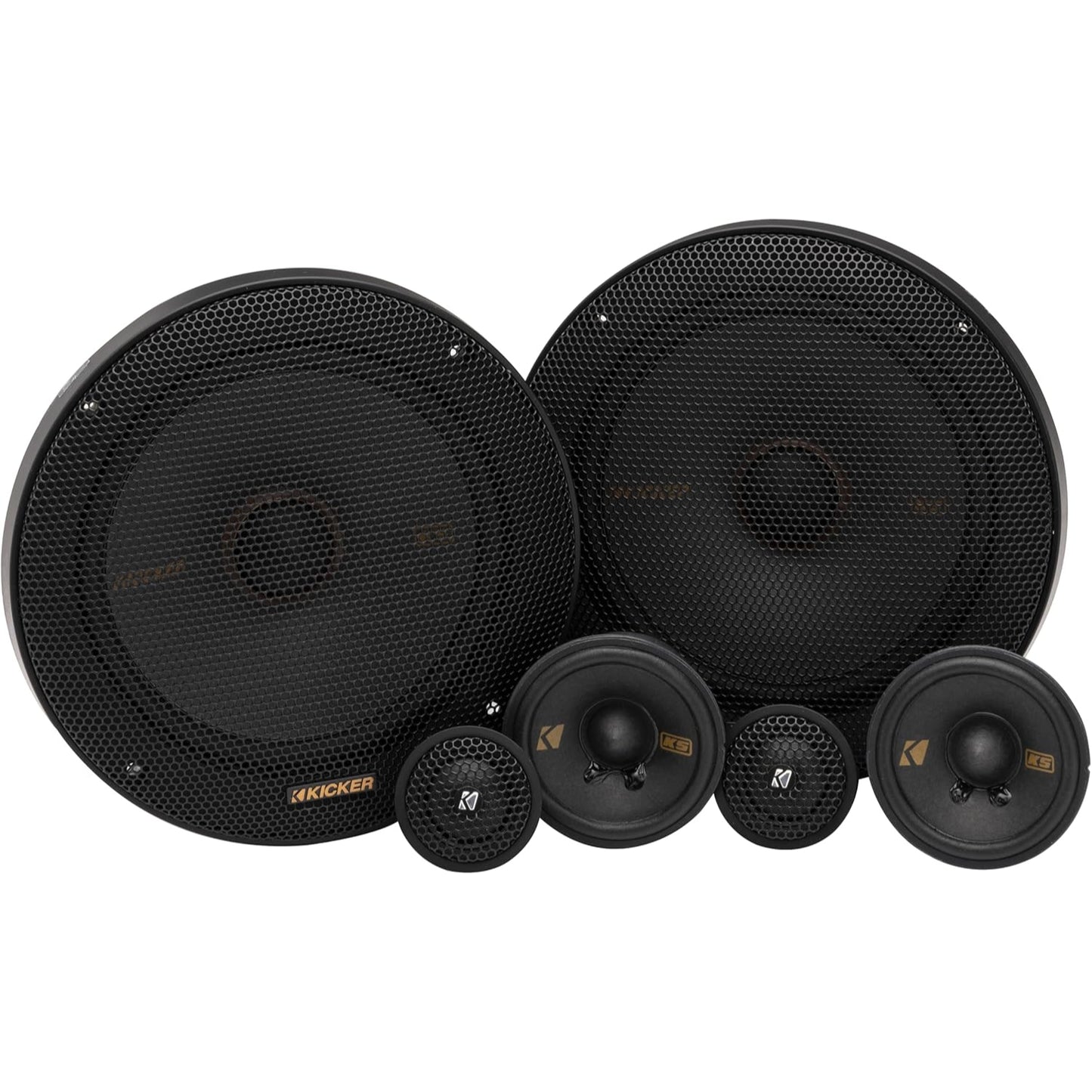 KICKER 51KSS365 - 6.5" 3-Way Component Speakers