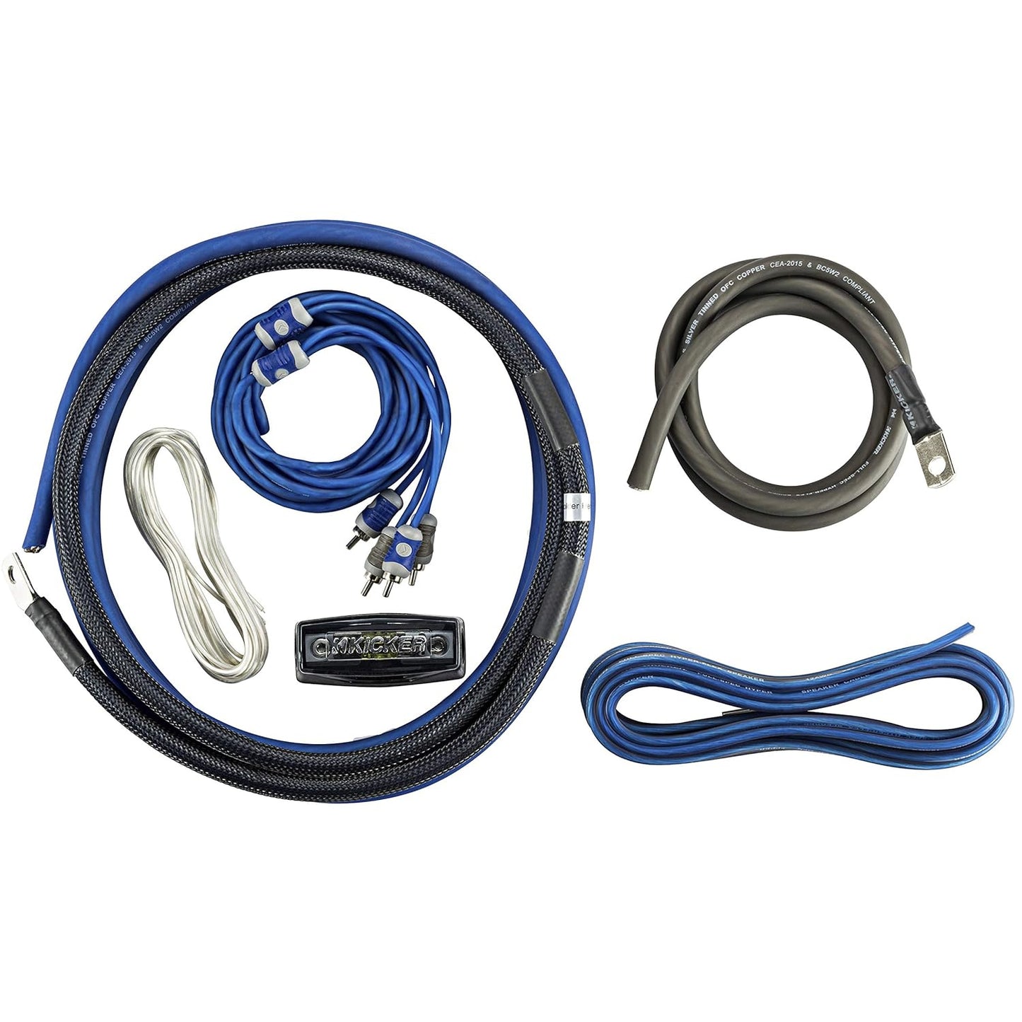 KICKER 46CK4 - 4 Gauge 2 Channel Amp Kit