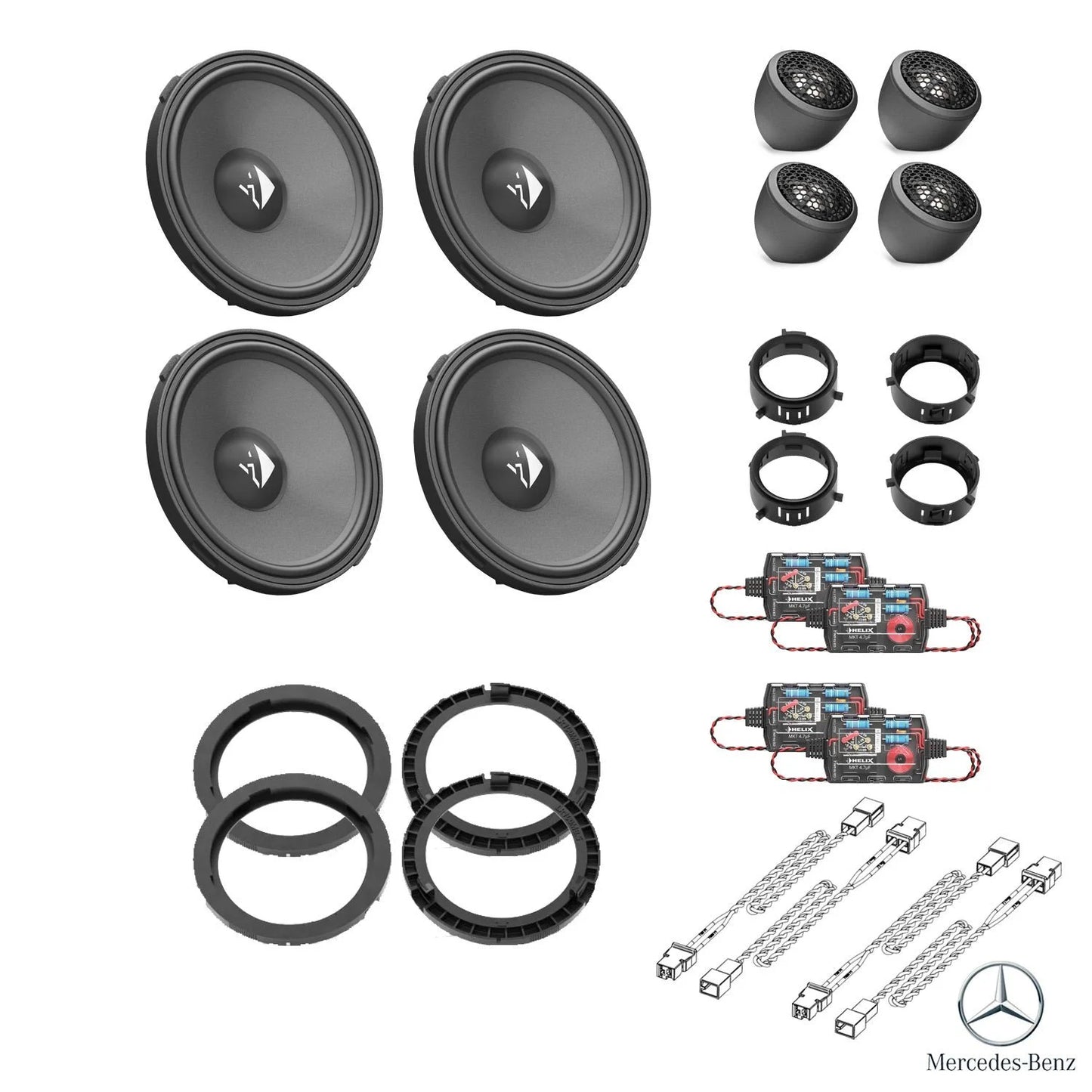 Mercedes C-Class W206 Burmester - Speaker Upgrade Package | HELIX Ci3