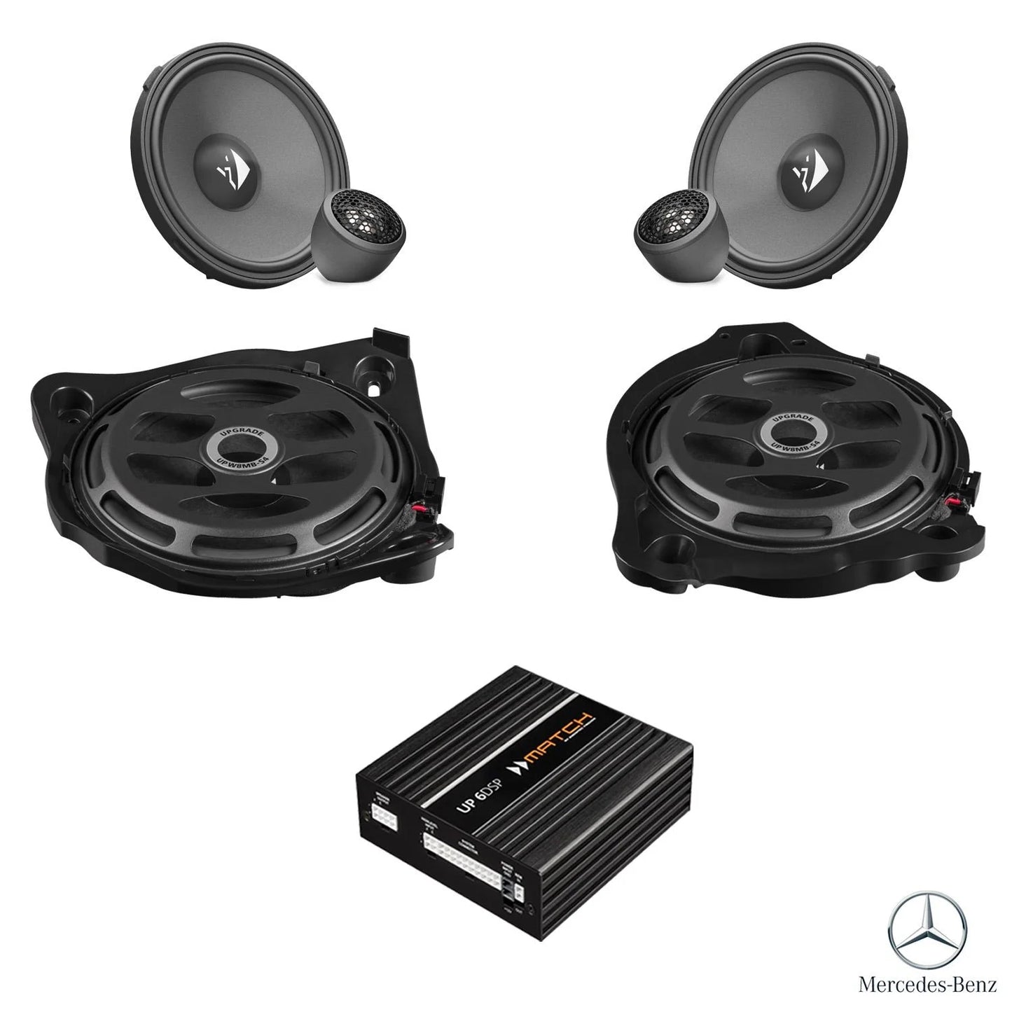 Mercedes GLC X253 - Front Speaker & Subwoofer DSP Amplified Package | HELIX Ci3