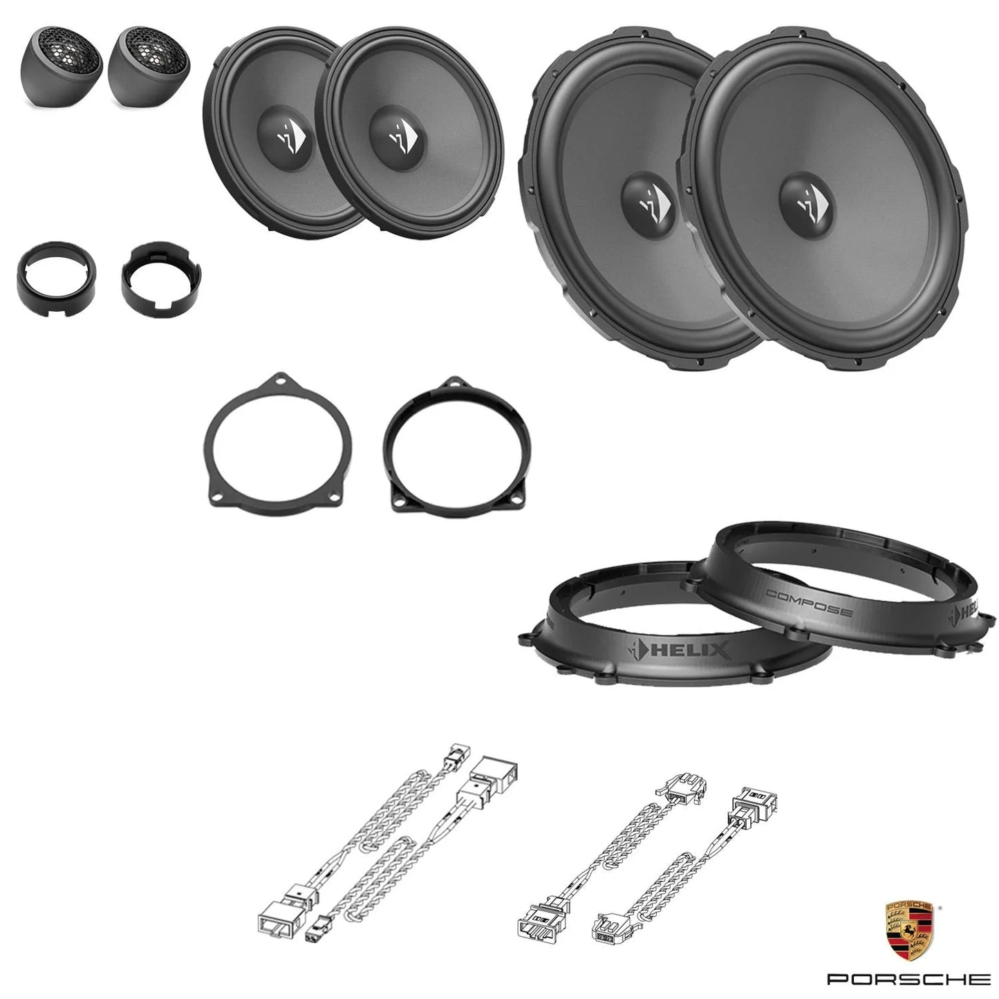 Porsche 911 (991/992) BOSE - Front Speaker Upgrade Package | HELIX Ci3