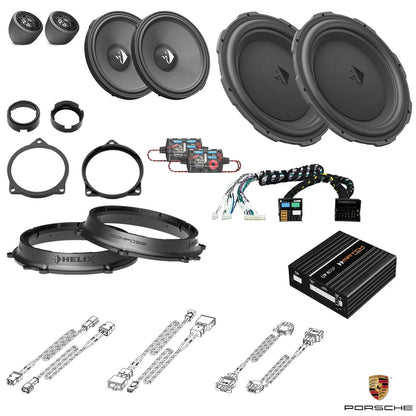 Porsche Cayenne 9YA (536) - Front Speaker DSP Amplified Package (Extra Bass) | HELIX Ci3/Ci5