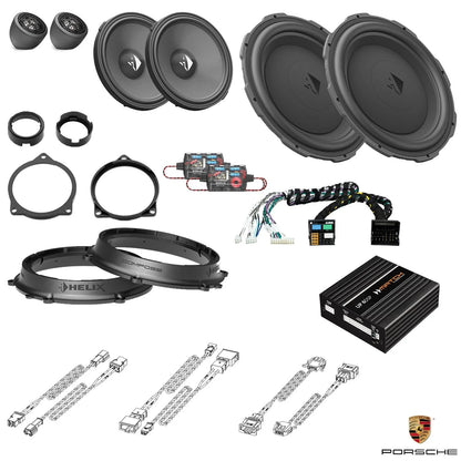 Porsche Macan 95B - Front Speaker DSP Amplified Package (Extra Bass) | HELIX Ci3/Ci5