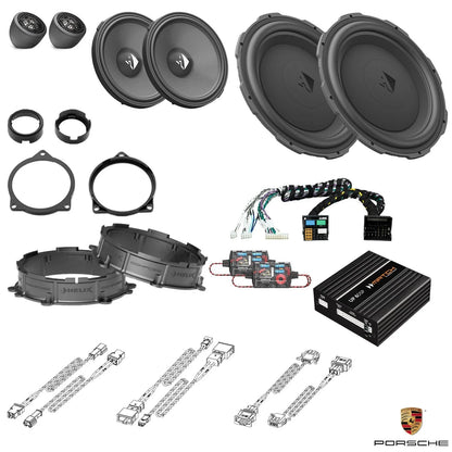 Porsche Taycan - Front Speaker DSP Amplified Package (Extra Bass) | HELIX Ci3/Ci5