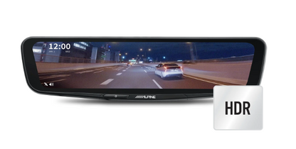 Alpine DME-R1200 12-inch Digital Mirror w/ Rear Camera