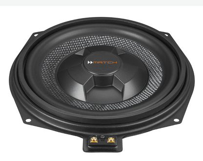 MATCH UP W8BMW-S - 8" PnP Under Seat Flat Subwoofer Pair, BMW & MINI | 2Ω