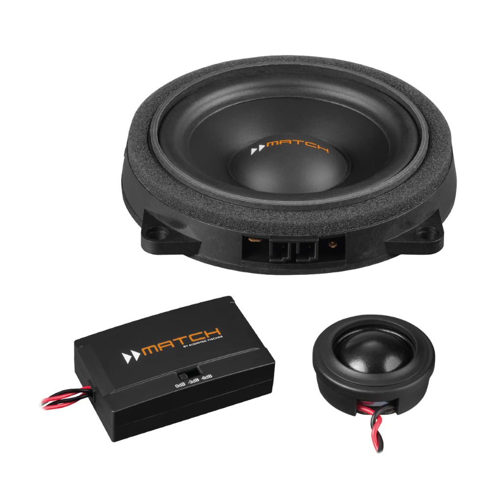 MATCH UP C42BMW-FRT.2 - 4" 2-Way PnP Compo Speaker Set, BMW & MINI Type 2 | 4Ω