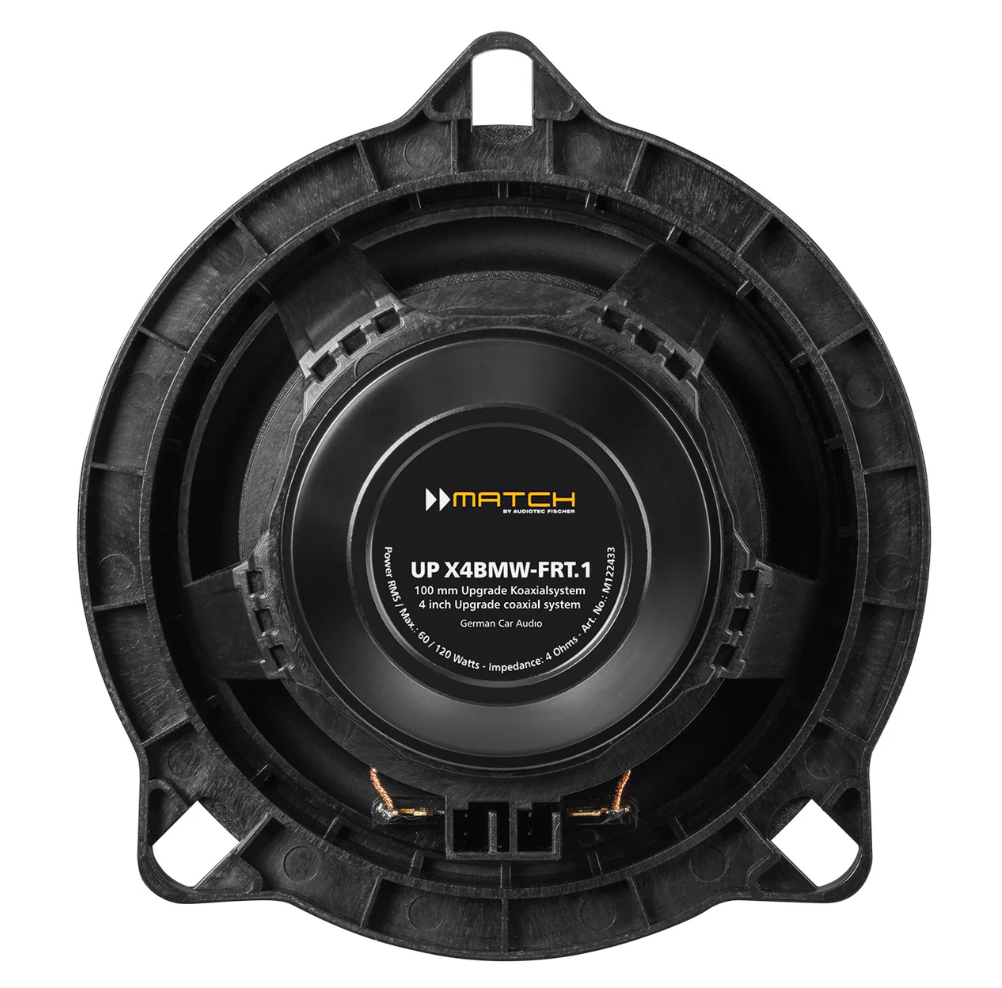 MATCH UP X4BMW-FRT.1 - 4" Coax PnP Speaker Pair, BMW & MINI Type 1 | 4Ω