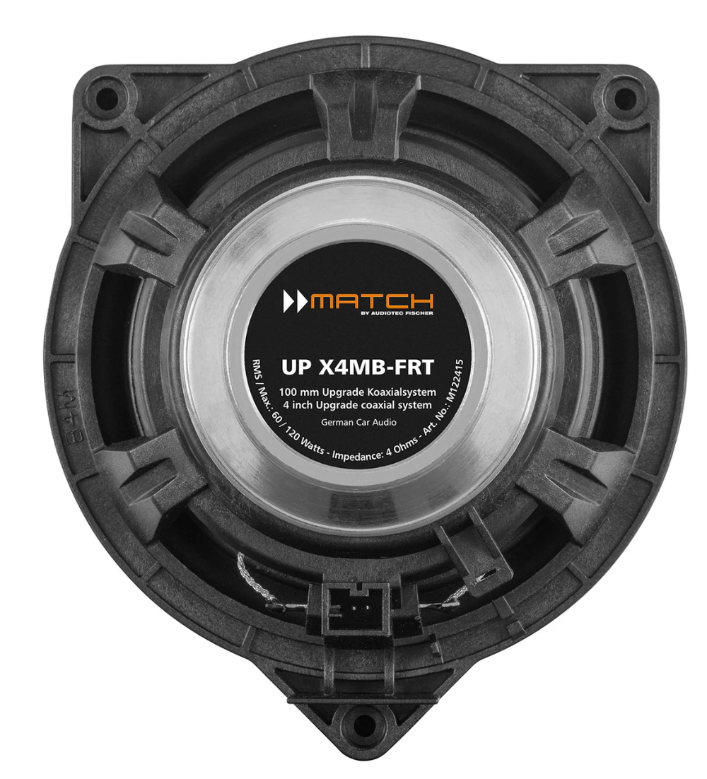 MATCH UP X4MB-FRT - 4" Coax PnP Speaker Pair, MERCEDES | 4Ω