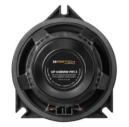 MATCH UP X4BMW-FRT.3 - 4" Coax PnP Speaker Pair, BMW & MINI Type 3 | 4Ω