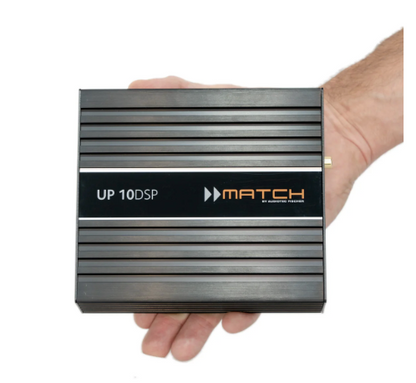 MATCH UP 10DSP With MEC ANALOG IN - 10 Channel PnP DSP Amplifier | 10 High-Level Inputs