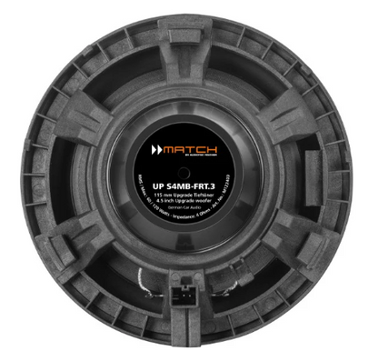 MATCH UP C42MB-FRT.3 - 4" 2-Way PnP Compo Speaker Set, MERCEDES Type 3 | 4Ω