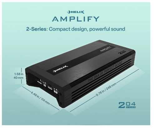 HELIX AMPLIFY 204 X-Over - 4 Channel Digital Amplifier | Active Crossovers