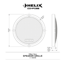 HELIX CiA SG100 Grille Set - 4" Grilles for Helix Compose Speakers