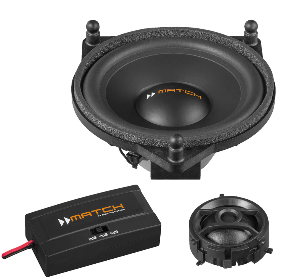 MATCH UP C42MB-FRT - 4" 2-Way PnP Compo Speaker Set, MERCEDES Type 1 | 4Ω