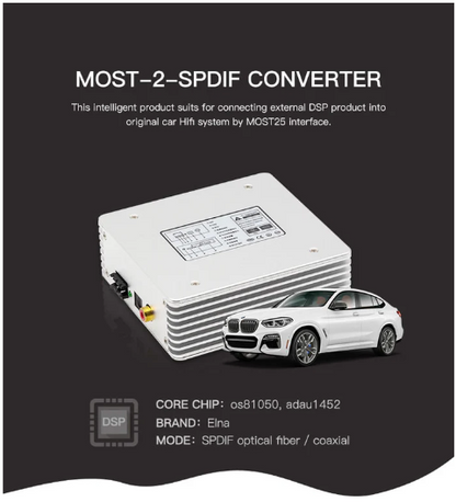Eway Tech EW-BMMO-V620 - Optical MOST25 To SPDIF TosLink Converter for Harman Kardon BMW E/F Generation