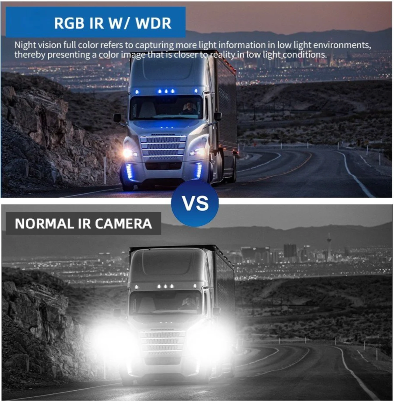 BI228R - RGB Full Colour Night Vision HD Heavy Duty Wide Angle Truck Camera