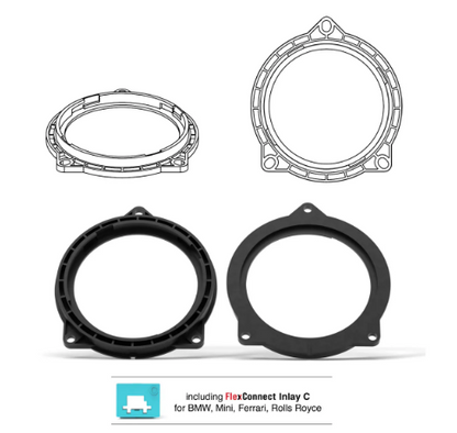 HELIX FlexMount CFMK100 - 4" 3D Printed Speaker Adapter | Pair