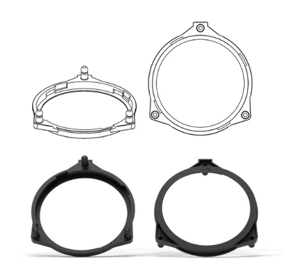 HELIX FlexMount CFMK100 - 4" 3D Printed Speaker Adapter | Pair