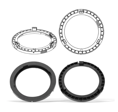 HELIX FlexMount CFMK100 - 4" 3D Printed Speaker Adapter | Pair