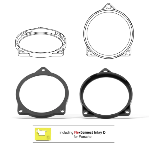 HELIX FlexMount CFMK100 - 4" 3D Printed Speaker Adapter | Pair