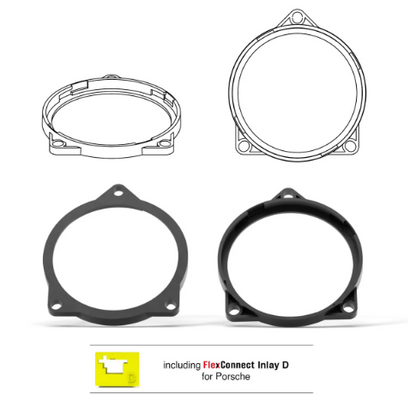 HELIX FlexMount CFMK100 - 4" 3D Printed Speaker Adapter | Pair