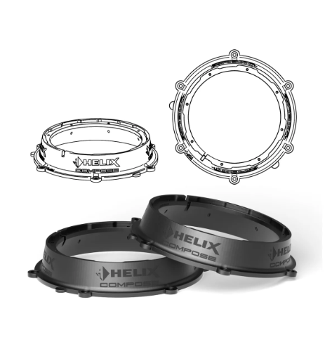 HELIX FlexMount CFMK200 - 8" 3D Printed Speaker Adapter | Pair
