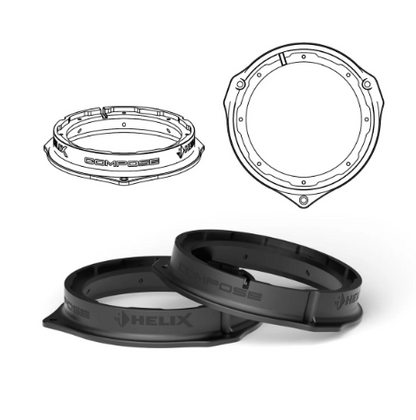 HELIX FlexMount CFMK165 - 6.5" 3D Printed Speaker Adapter | Pair